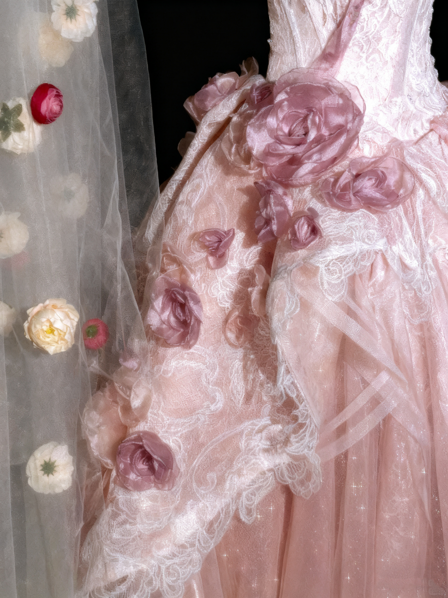 Popular Prom Dress Sweetheart Lace Flower Ball Gown Sweet 16 Dress Evening Dress D3712