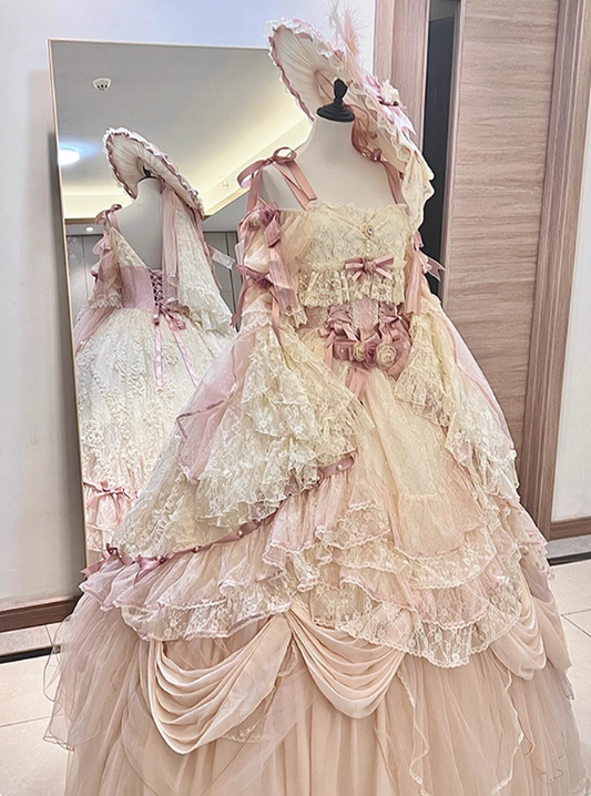 Charming Prom Dress Spaghetti Straps Lace Tulle Ball Gown Sweet 16 Dress Evening Dress D3716