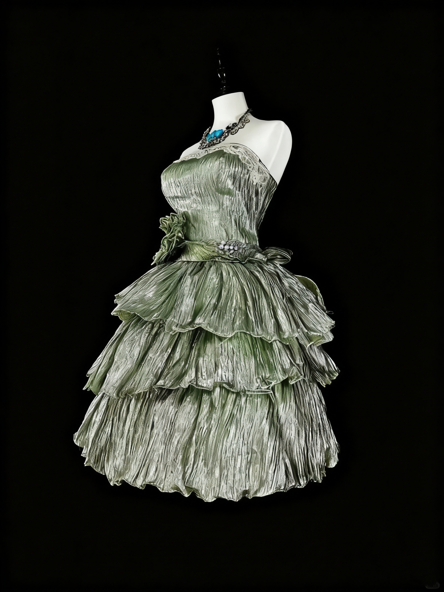 Cute Homecoming Dress Strapless Pleated Tiered Short Prom Dress Evening Dress Birthday Party Dress D3784