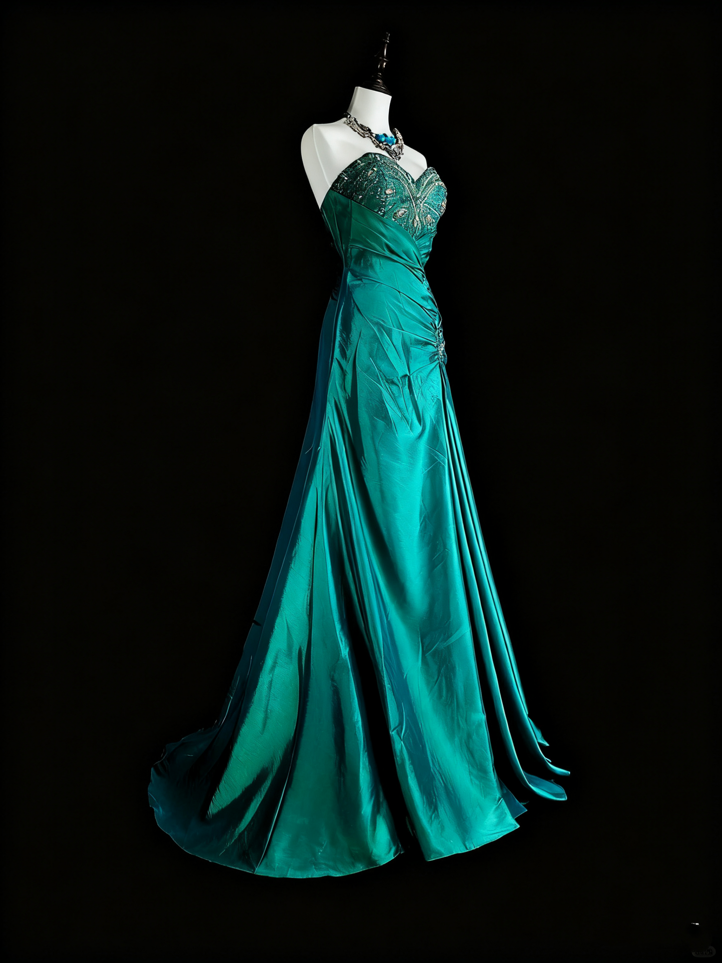 Gorgeous Prom Dress A Line Sweetheart Pleated Gala Dress Evening Dress D3785