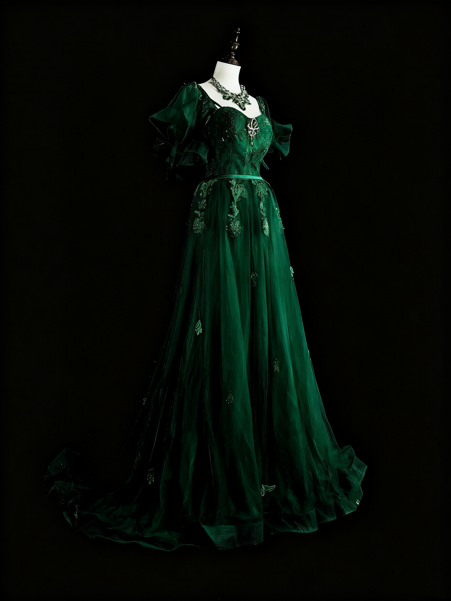 Gorgeous Prom Dress Dark Green A Line Sweetheart Pleated Gala Dress Evening Dress D3786