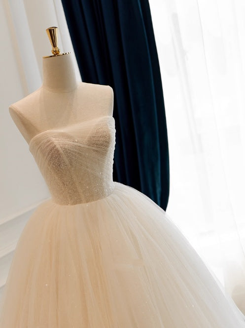 Beauty Brautkleid A-Linie Herzausschnitt Plissee Brautkleid D3302