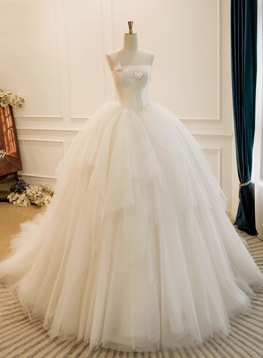 Beauty Brautkleid A-Linie Herzausschnitt Plissee Brautkleid D3302