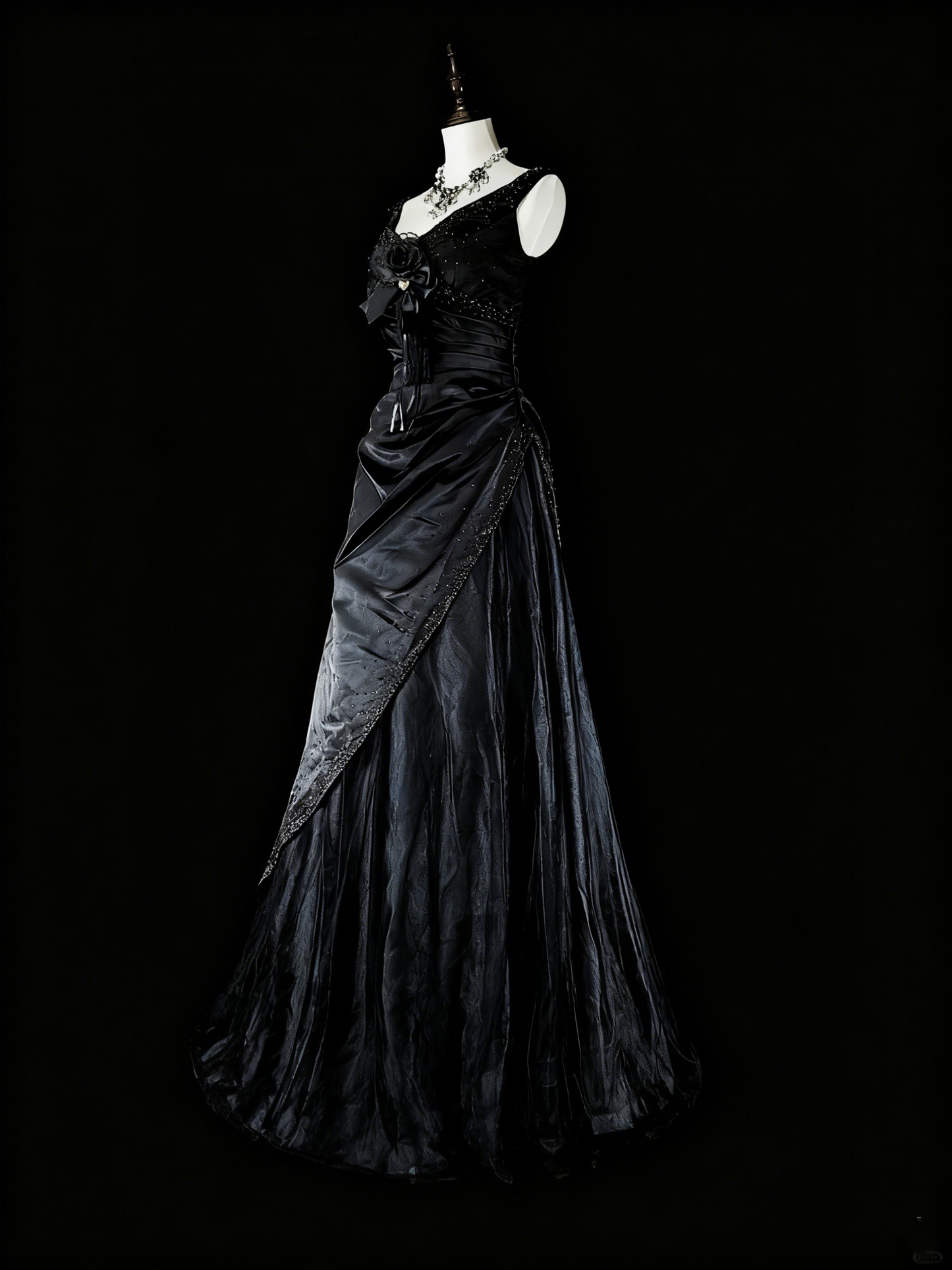 Gorgeous Prom Dress A Line V-neck Pleated Evening Dress Gala Dress D3872