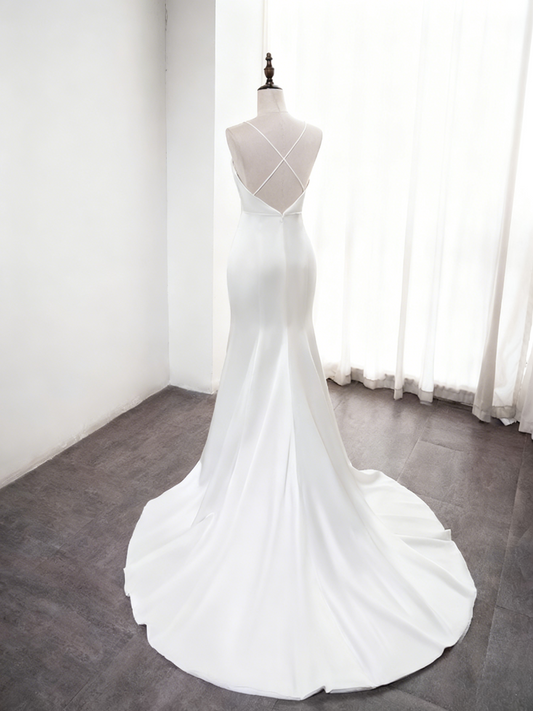 Beauty Brautkleid A-Linie Herzausschnitt Plissee Brautkleid D3302