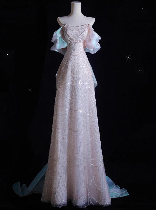 Luxury Prom Dress Off Shoulder Evening Dress Gala Dress Birthday Dress D3915