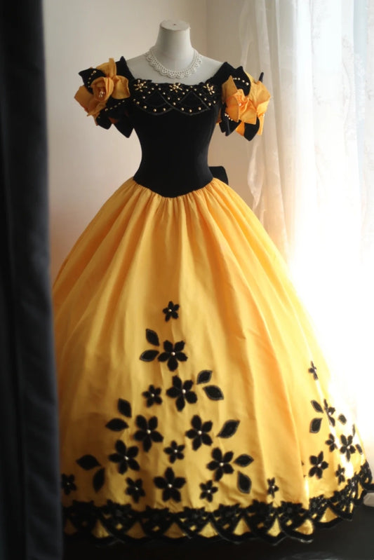 New Arrival Prom Dress Square Neck Pleated Evening Dress Sweet 16 Dress Ball Gown D3986