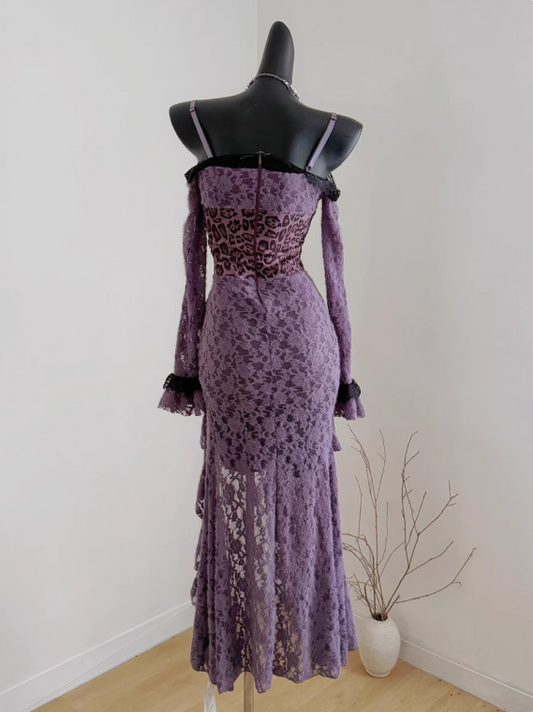 Robe longue fendue à bretelles spaghetti pour femme, tenue d'anniversaire, tenue de soirée, bord de mer, D3241