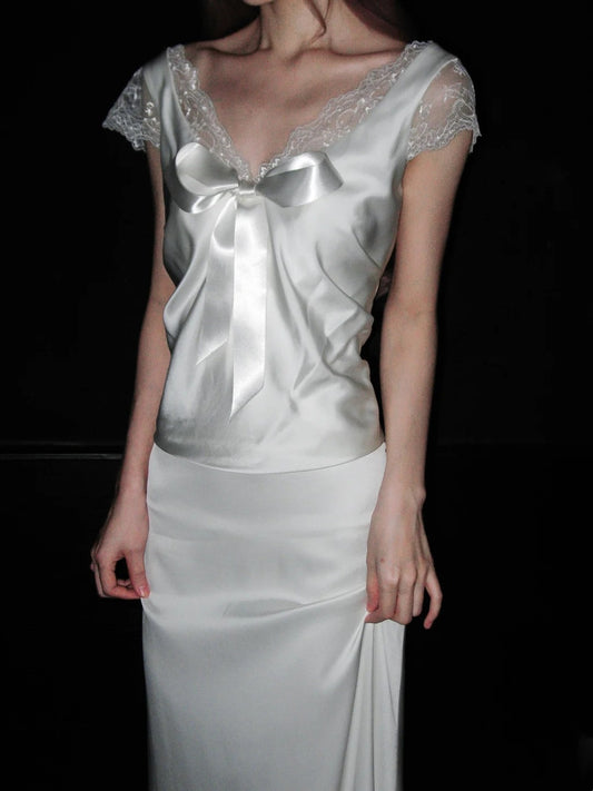 Beauty Brautkleid A-Linie Herzausschnitt Plissee Brautkleid D3302