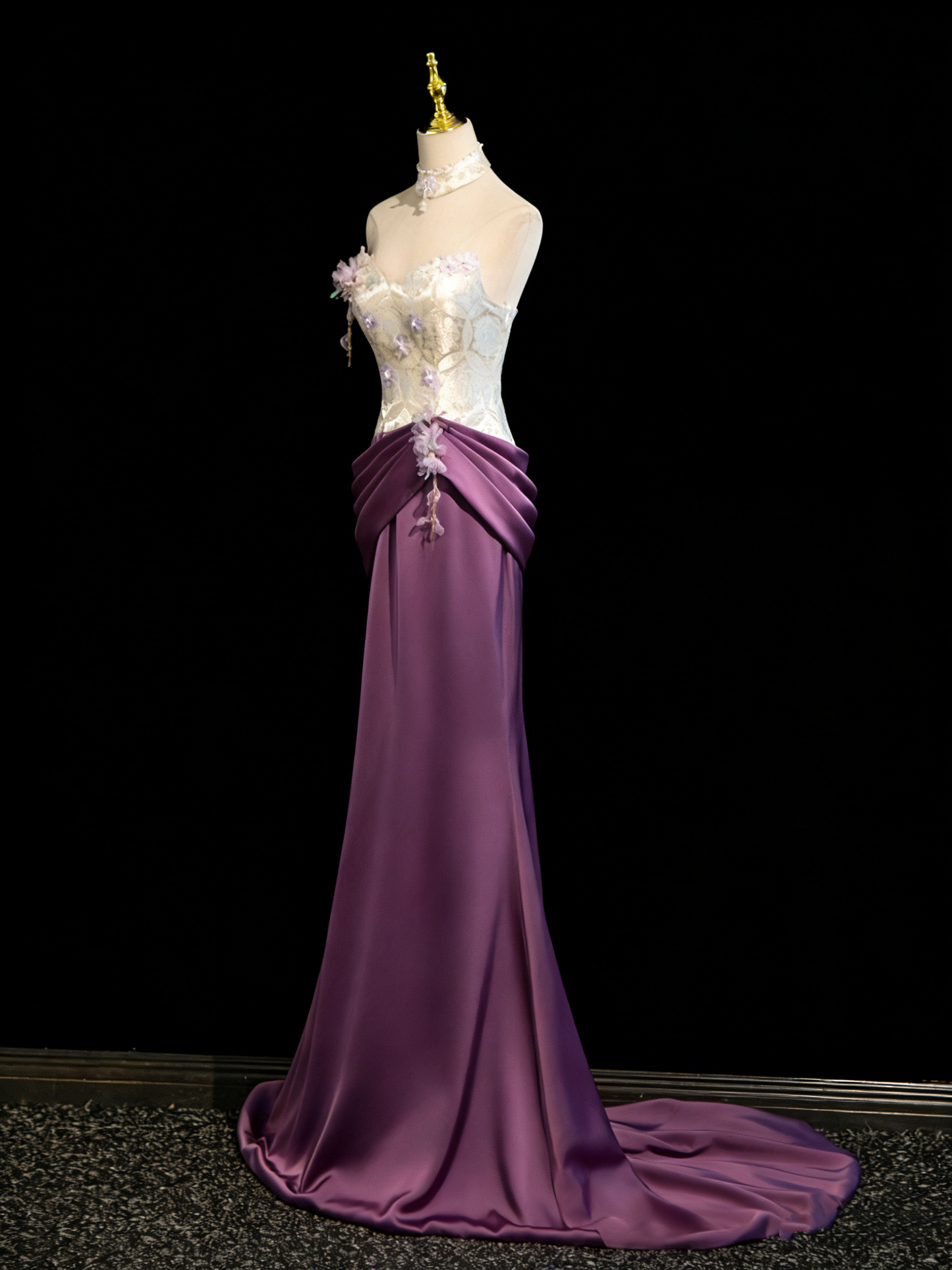 Elegant Prom Dress Sweetheart Pleated Gala Dress Evening Dress D4106