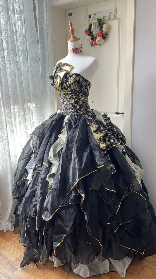 Glänzendes Ballkleid mit herzförmigem Pailletten-Meerjungfrauen-Abendkleid, Galakleid, Geburtstagspartykleid, D3415