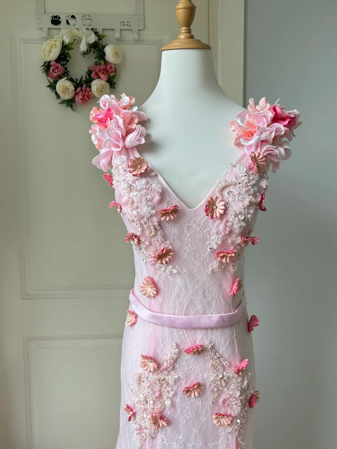 Pretty Prom Dress V-neck Tulle Mermaid Gala Dress Evening Dress Birthday Party Outfits D4111