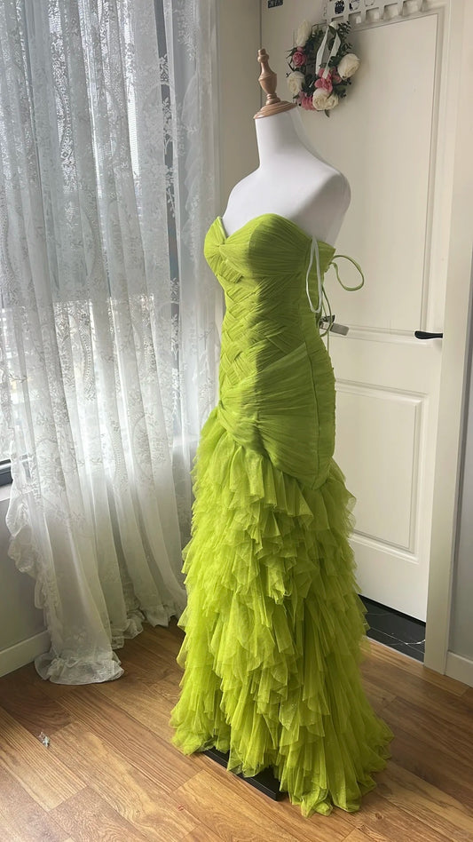 New Design Prom Dress Sweetheart Pleated Mermaid Evening Dress Gala Dress Formal Dress D4131