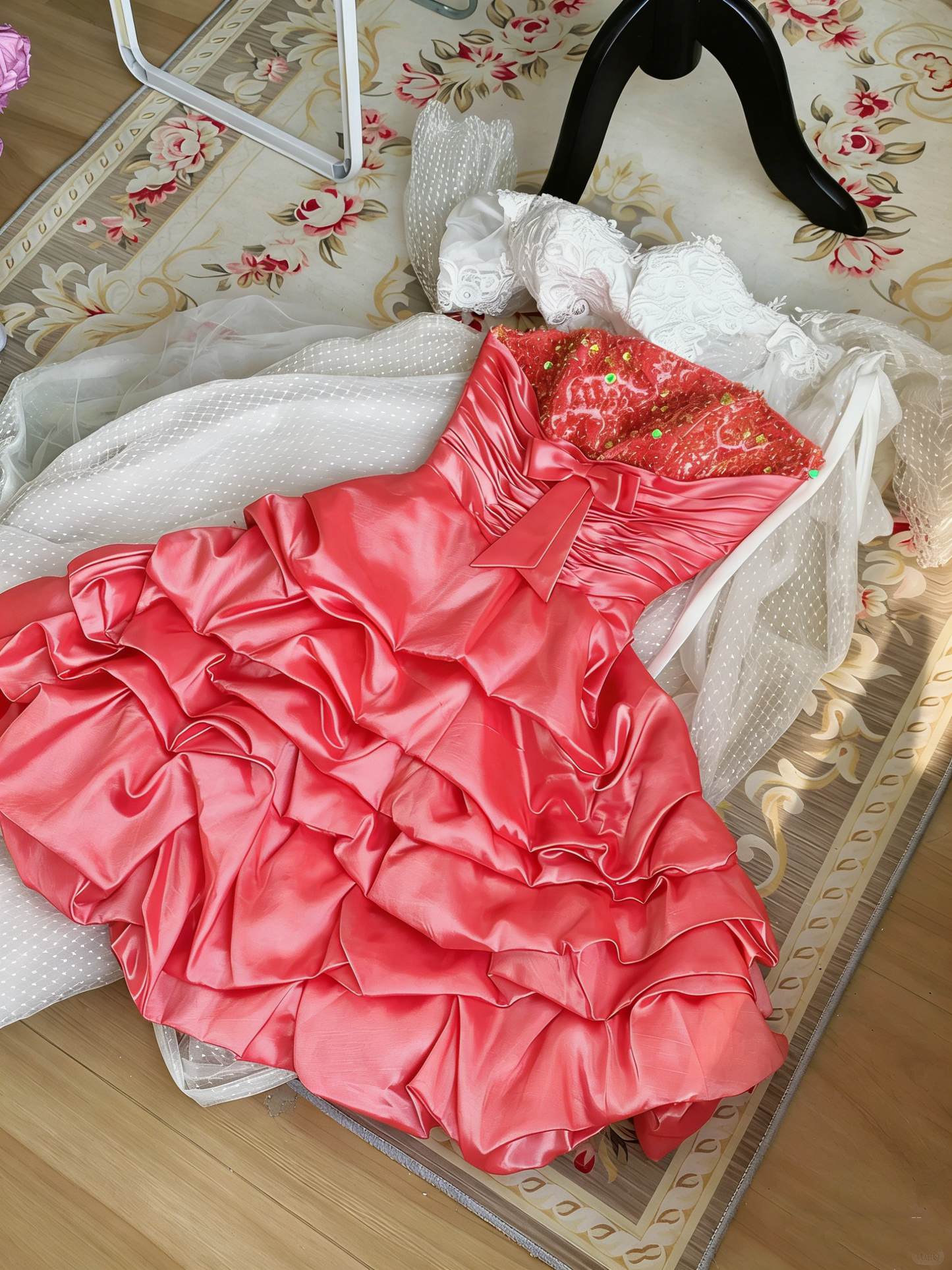 Sweet Homecoming Dress Strapless Pleated Short Prom Dress Birthday Party Dress Cocktail Dress D4204