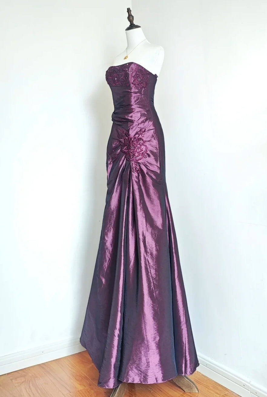 Robe de bal brillante à paillettes et col en cœur, robe de soirée sirène, robe de gala, robe de fête d'anniversaire, D3415