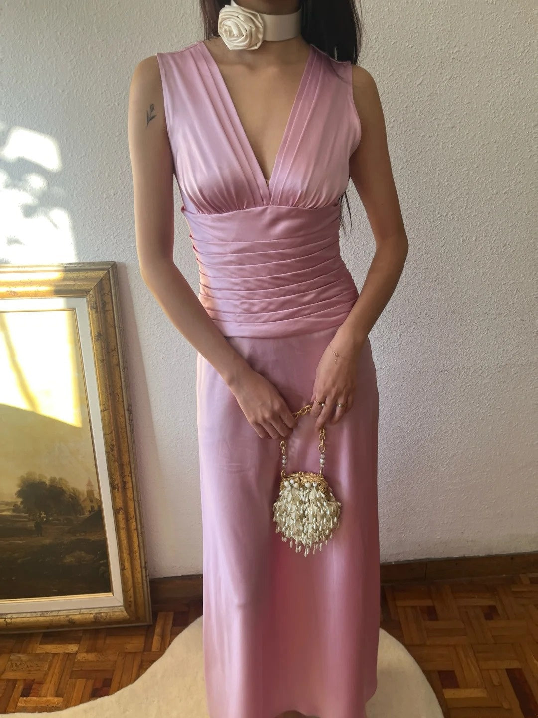 Robe de bal brillante à paillettes et col en cœur, robe de soirée sirène, robe de gala, robe de fête d'anniversaire, D3415