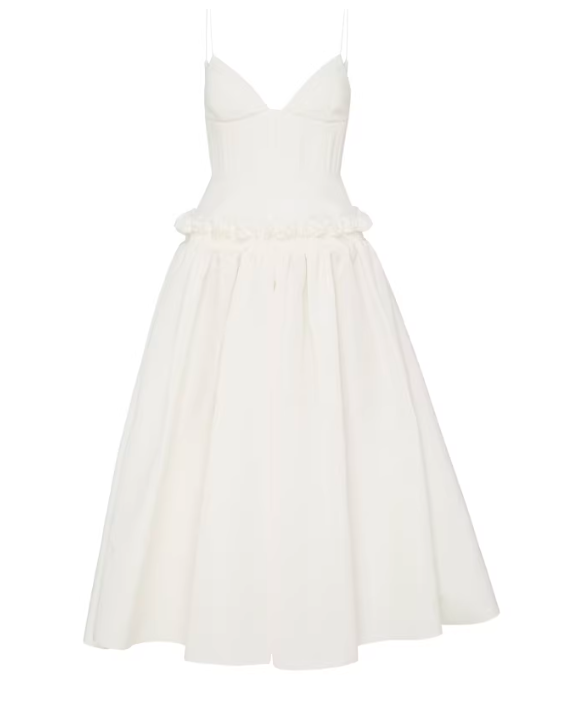 Minimalist Prom Dress White Spaghetti Straps Pleated Gala Dress Evening Dress Formal Dress D4315