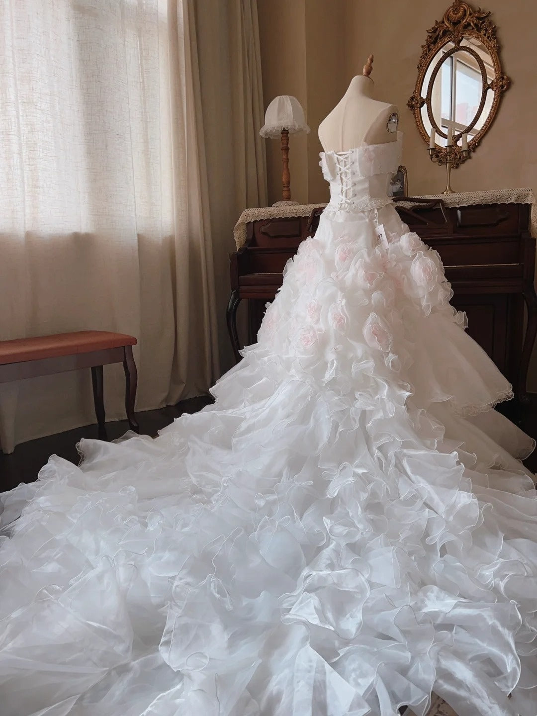 Beauty Brautkleid A-Linie Herzausschnitt Plissee Brautkleid D3302