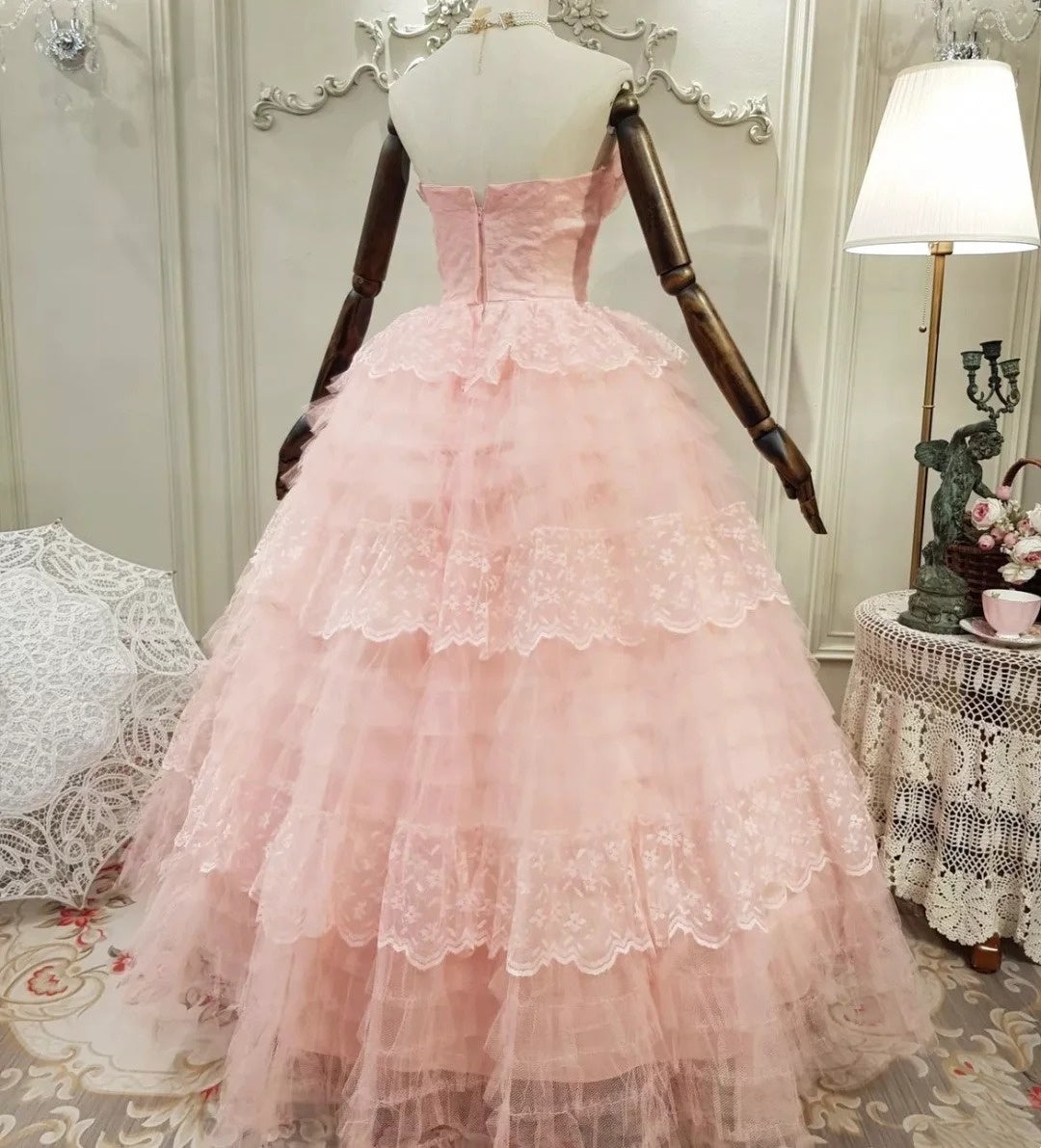 Glänzendes Ballkleid mit herzförmigem Pailletten-Meerjungfrauen-Abendkleid, Galakleid, Geburtstagspartykleid, D3415