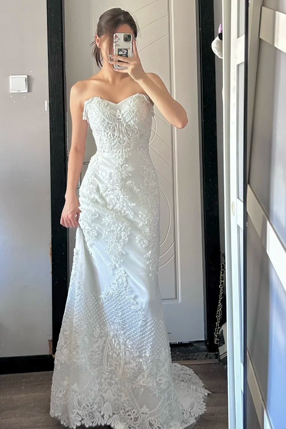 Elegant Wedding Dress Sweetheart Fitted Wedding Dress D4497