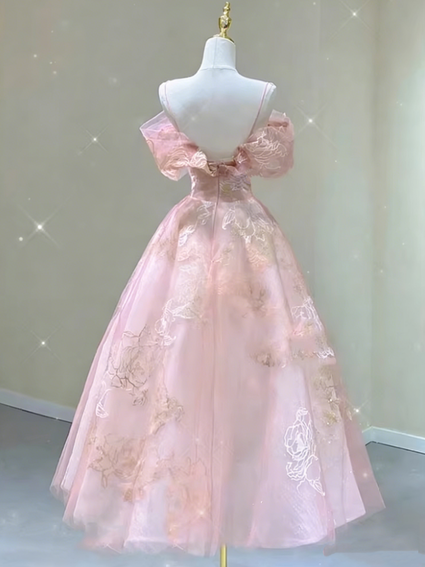 Beauty Prom Dress Spaghetti Straps Tulle Gala Dress Evening Dress Formal Dress D4551
