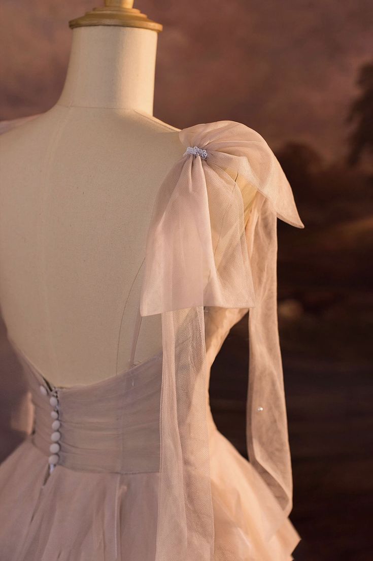 Superbe robe de mariée trapèze en tulle à volants et bretelles, robe de soirée MD7828