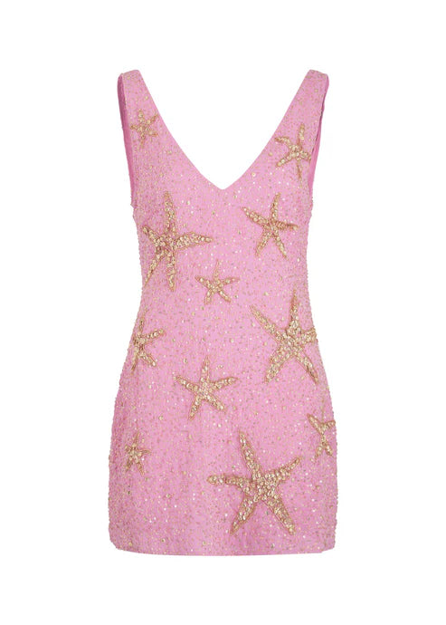 Retro Pink Sparkling Sequin V-neck Bodycon Homecoming Dress Party Dress D1622
