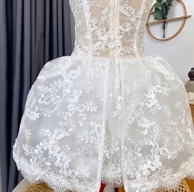 Elegant Homecoming Dress Sweetheart Lace Prom Dress Back to School Outfits Party Dress D6204