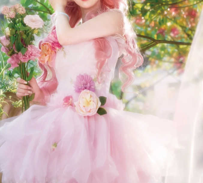 Stunning Homecoming Dress Strapless Flower Tulle Dress Back to School Outfits Party Dress D6403