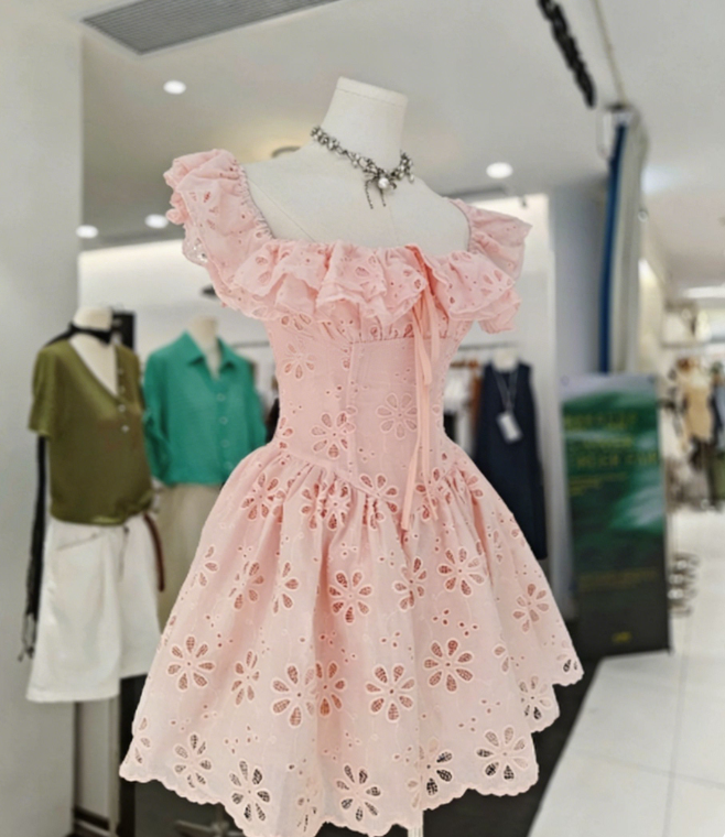 Charming Homecoming Dress Square Back to School Outfits Party Dress D6649