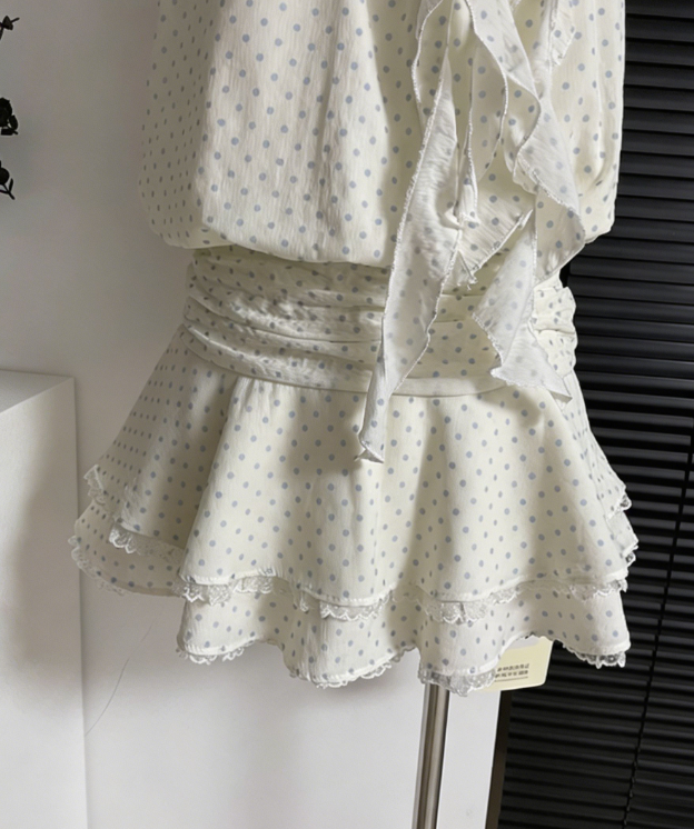 Charming Homecoming Dress High Collar Flower Back to School Outfits Party Dress D6653