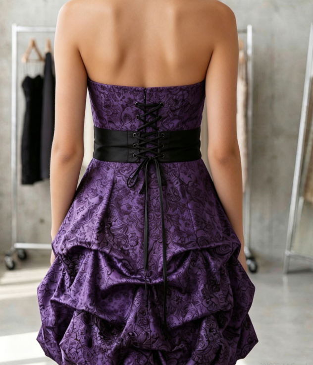 Stunning Homecoming Dress Sweetheart Bowknot Cascade Back to School Outfits Party Dress D6851