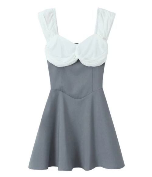 Beautiful Homecoming Dress Off the Shoulder Pleated Back to School Outfits Party Dress D7126