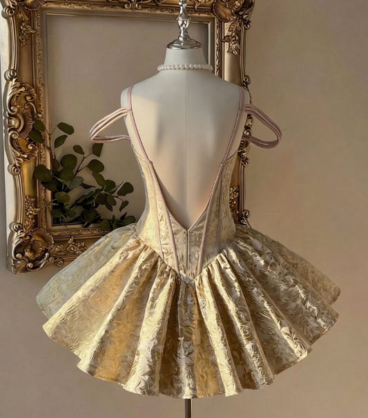 Beautiful Homecoming Dress Off the Shoulder Backless Pleated Back to School Outfits Party Dress D7163