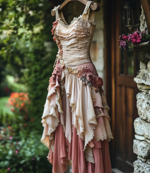 Beautiful Homecoming Dress Spaghetti Strap Cascade Pleated Back to School Outfits Party Dress D7225