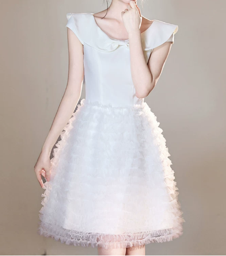Nice Homecoming Dress Jewel Tulle Back to School Outfits Party Dress Birthday Outfits D7435