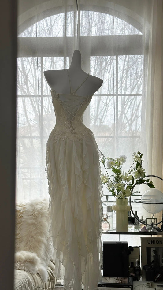 Stunning Homecoming Dress Sweetheart Applique Tulle Hi-Lo Dress Back to School Outfits Party Dress D6419