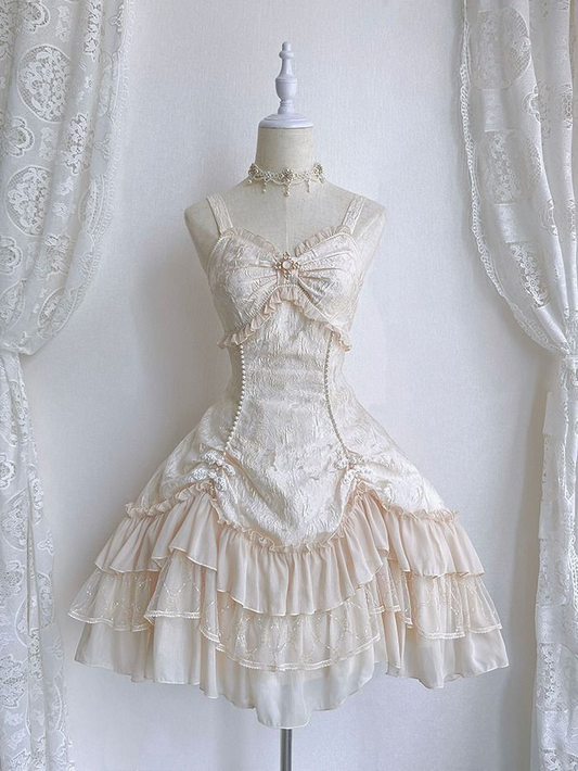 Retro Elfenbein Träger A-Linie Kurze Partykleider Hübsche Mini Geburtstagskleider, D1064