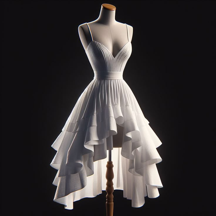 White Spaghetti Straps A-Line Chiffon Short Party Dresses Homecoming Dresses, D1104