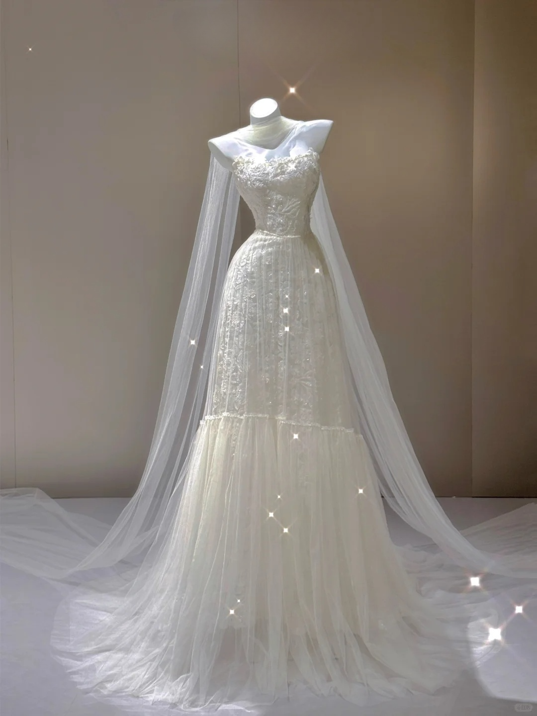 Elegantes A-Linien-Brautkleid mit herzförmigem Ausschnitt und langem Tüll-Abendkleid, D471