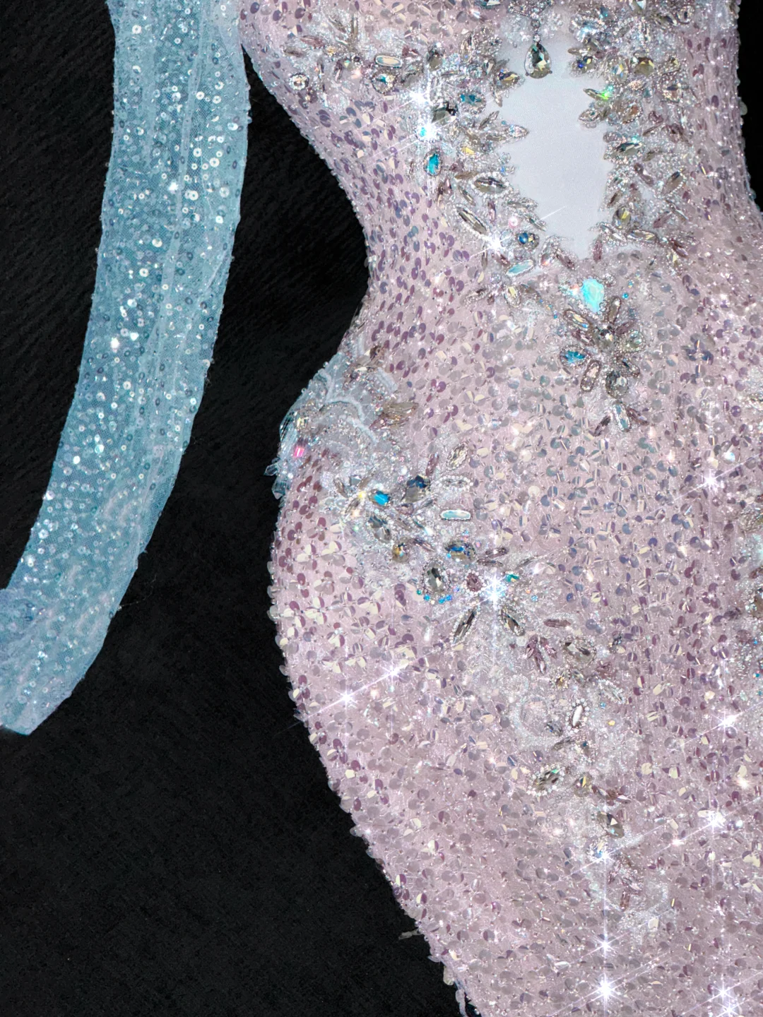 Vintage Shiny Pink Sequined Sweetheart Design Mermaid Prom Dress Evening Dress D1687