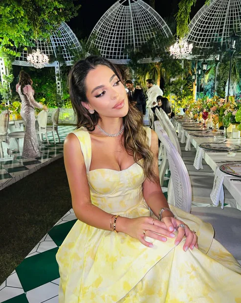 Pastel Yellow Ruffle Tiered A-Line Long Party Prom Dress MD7722