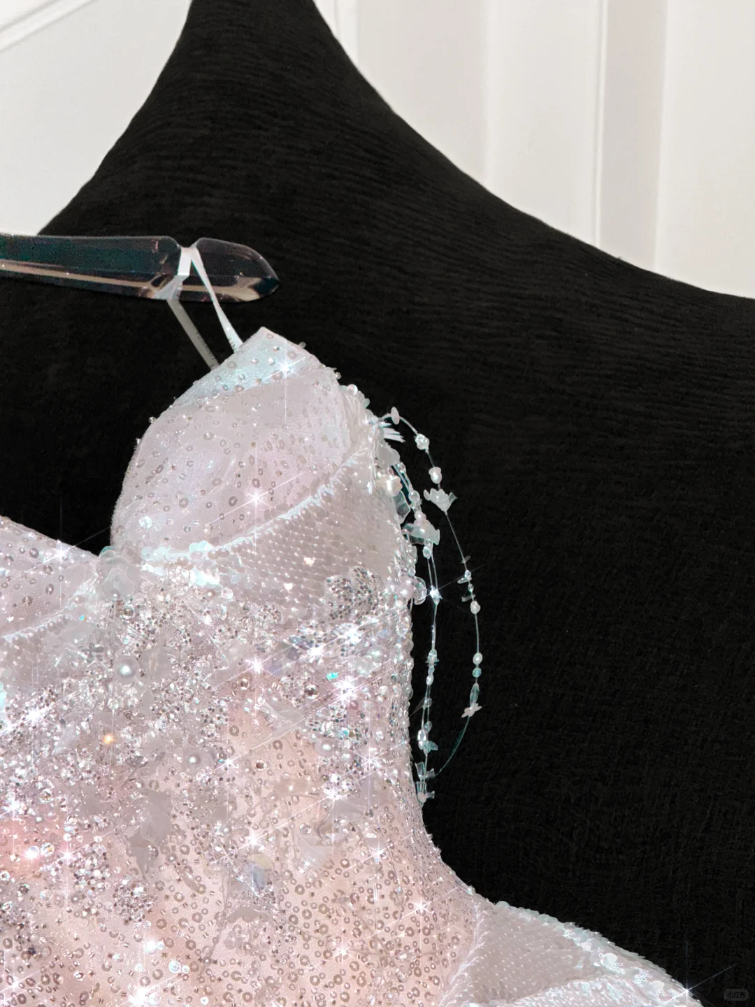 Gorgeous Sparkling Champagne Sequin Sweetheart Mermaid Elegant Chiffon Evening Dress Prom Dresses D1627