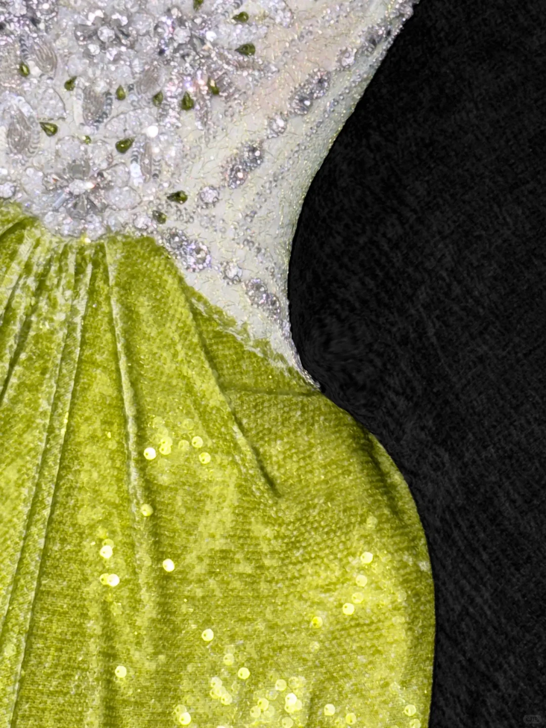 Sparkling Green Sequined Design Elegant Mermaid Prom Dress Evening Dress D1693