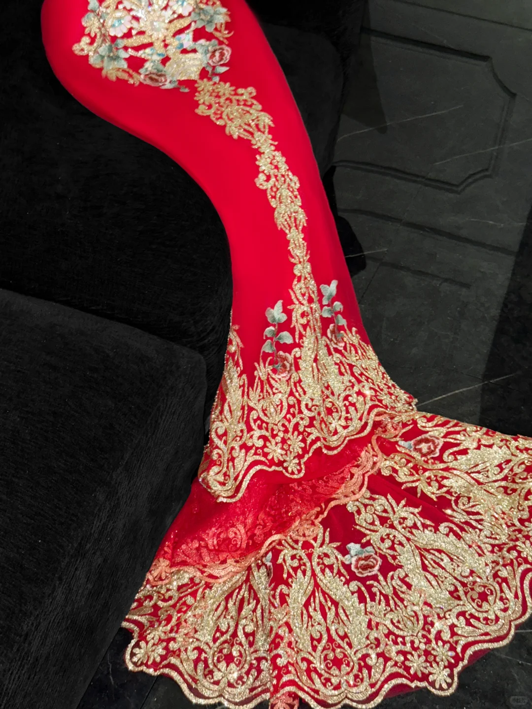 Retro Sparkling Beaded Sequin Mermaid Design Exquisite Embroidery Wedding Outfit Evening Dress Prom Dresses D1640