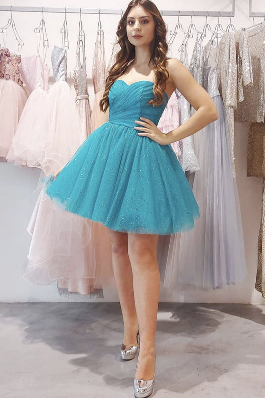 Unique Homecoming Dress Sweetheart Sequins Back to School Outfits Party Dress D7710