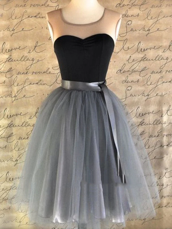 Charming Homecoming Dress Jewel Lace Tulle Soutache Back to School Outfits Party Dress D7501