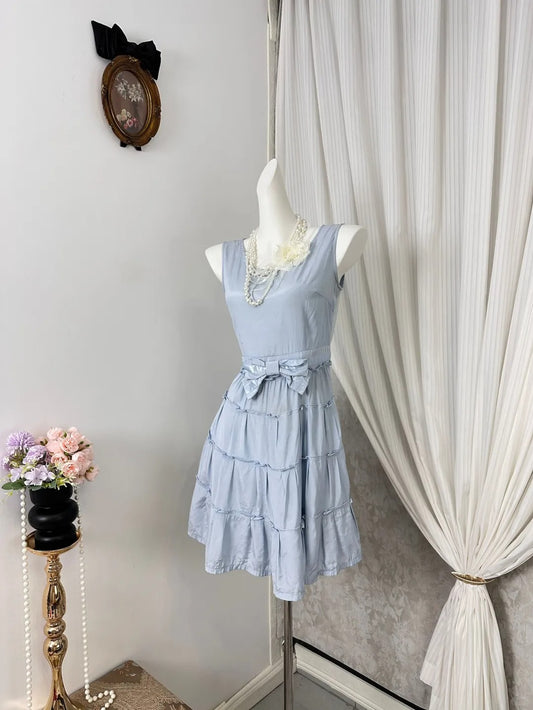 New Homecoming Dress Jewel Bowknot Back to School Outfits Party Dress D6931