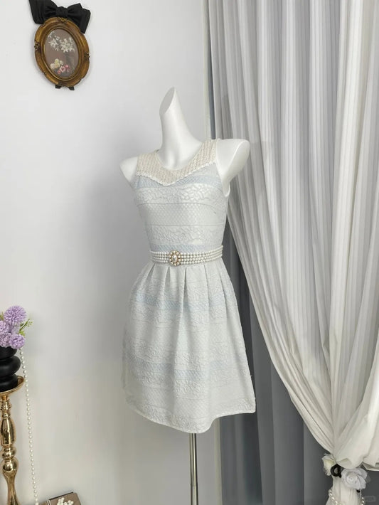 New Homecoming Dress Jewel Pearl Back to School Outfits Party Dress D6951