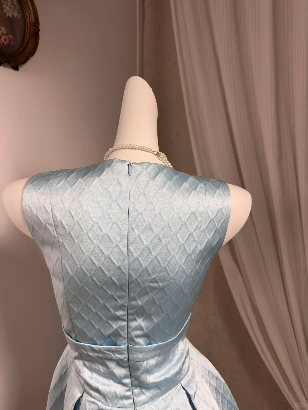 New Homecoming Dress Jewel Pleated Bowknot Back to School Outfits Party Dress D6911